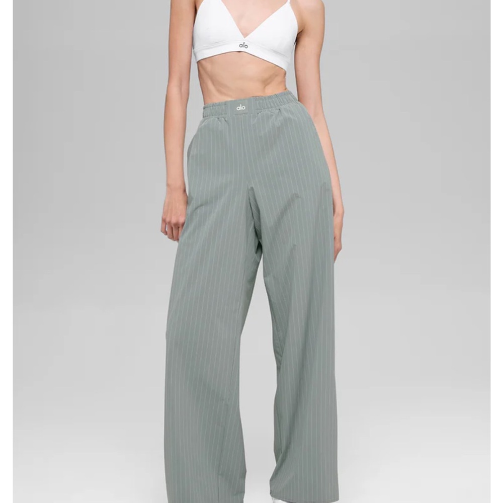 ALO Yoga Daylight Boxer Pinstripe Pants. SOLD OUT ONLINE